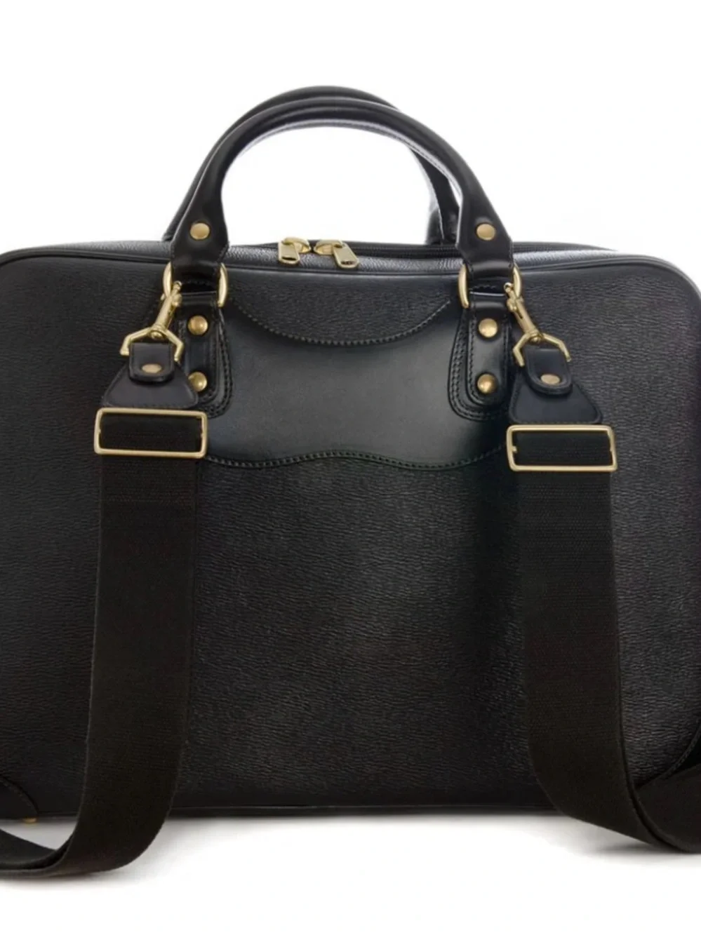 Courier Ruc Case in black grain leather